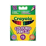 

12 коротких цветных карандашей, Crayola (176555)