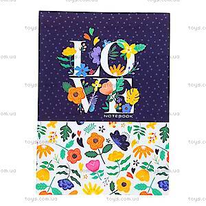 Блокнот А5, 80арк.&quot;LOVE&quot;, Sh18342-18345