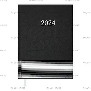 Щоденник датований 2024 PARALLEL, A5, чорний, BM.2107-01